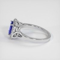 1.64 Ct. Blue Sapphire Ring, 18K White Gold 4
