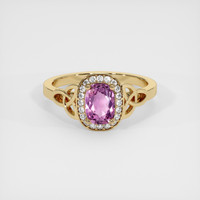 1.06 Ct. Sapphire Ring, 14K Yellow Gold 1
