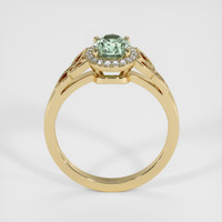1.16 Ct. Green Sapphire Ring, 18K Yellow Gold 3