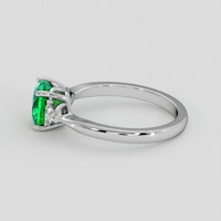 1.46 Ct. Emerald Ring, Platinum 950 4