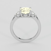 2.65 Ct. Yellow Sapphire Ring, Platinum 950 3