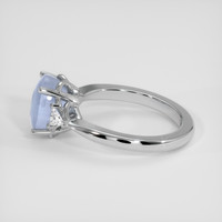 4.14 Ct. White Sapphire Ring, Platinum 950 4