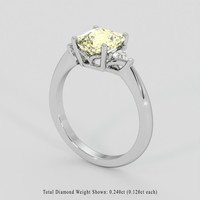 1.94 Ct. Yellow Sapphire Ring, Platinum 950 2