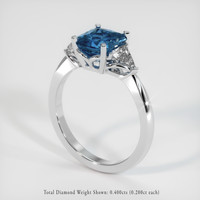 2.05 Ct. Sapphire Ring, Platinum 950 2