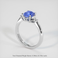 2.06 Ct. Sapphire Ring, Platinum 950 2