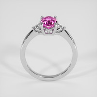 1.58 Ct. Purplish Pink Sapphire Ring, Platinum 950 3