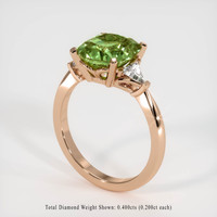 3.26 Ct. Sapphire Ring, 14K Rose Gold 2