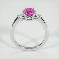 2.06 Ct. Pink Sapphire Ring, 10K White Gold 3