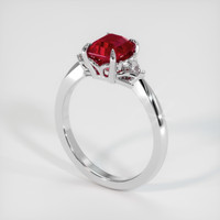 1.55 Ct. Ruby Ring, 10K White Gold 2