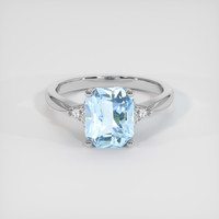 2.02 Ct. Gemstone Ring, 14K White Gold 1