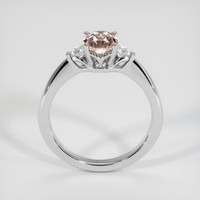 1.08 Ct. Padparadscha Sapphire Ring, 14K White Gold 3