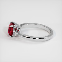 1.55 Ct. Ruby Ring, 14K White Gold 4