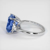 9.97 Ct. Sapphire Ring, 18K White Gold 4