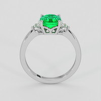 1.46 Ct. Emerald Ring, 18K White Gold 3
