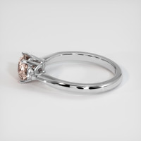 1.08 Ct. Padparadscha Sapphire Ring, 18K White Gold 4