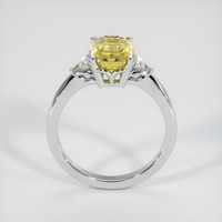 3.05 Ct. Yellow Sapphire Ring, 18K White Gold 3