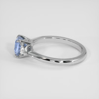 1.27 Ct. Blue Sapphire Ring, 18K White Gold 4