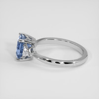 1.82 Ct. Blue Sapphire Ring, 18K White Gold 4