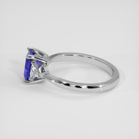 1.02 Ct. Blue Sapphire Ring, 18K White Gold 4