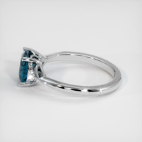 2.32 Ct. Sapphire Ring, 18K White Gold 4