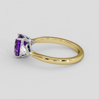 1.97 Ct. Pinkish Purple Sapphire Ring, 14K White & Yellow 4