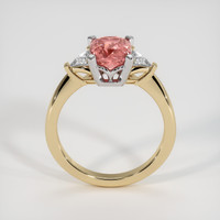 1.60 Ct. Padparadscha Sapphire Ring, 14K White & Yellow 3