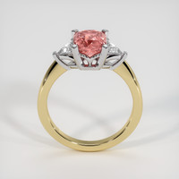 1.60 Ct. Padparadscha Sapphire Ring, 18K White & Yellow 3