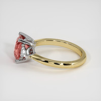 1.60 Ct. Padparadscha Sapphire Ring, 18K White & Yellow 4
