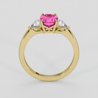 2.00 Ct. Pink Sapphire Ring, 10K Yellow Gold 3