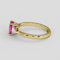 2.00 Ct. Pink Sapphire Ring, 10K Yellow Gold 4