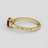 1.01 Ct. Ruby Ring, 14K Yellow Gold 4