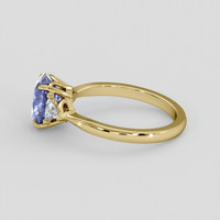 1.42 Ct. Violet Sapphire Ring, 14K Yellow Gold 4