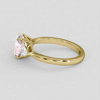 2.13 Ct. Pink Sapphire Ring, 14K Yellow Gold 4