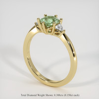 0.89 Ct. Sapphire Ring, 14K Yellow Gold 2