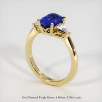 2.31 Ct. Blue Sapphire Ring, 18K Yellow Gold 2