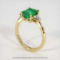 1.87 Ct. Emerald Ring, 18K Yellow Gold 2