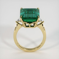 10.05 Ct. Emerald Ring, 18K Yellow Gold 3