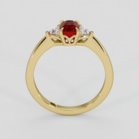 1.01 Ct. Ruby Ring, 18K Yellow Gold 3