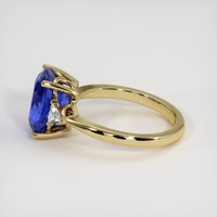 4.48 Ct. Blue Sapphire Ring, 18K Yellow Gold 4