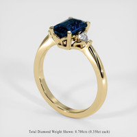 2.23 Ct. Sapphire Ring, 18K Yellow Gold 2