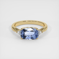 2.25 Ct. Sapphire Ring, 18K Yellow Gold 1