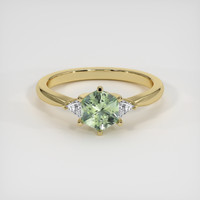 0.89 Ct. Sapphire Ring, 18K Yellow Gold 1