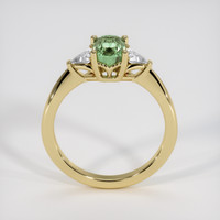 1.37 Ct. Green Sapphire Ring, 18K Yellow Gold 3