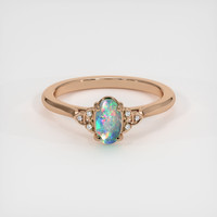 0.85 Ct. Gemstone Ring, 14K Rose Gold 1