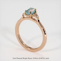 0.85 Ct. Gemstone Ring, 14K Rose Gold 2