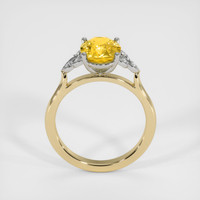 2.47 Ct. Sapphire Ring, 14K White & Yellow 3