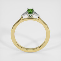 0.53 Ct. Green Sapphire Ring, 14K White & Yellow 3