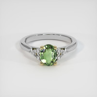 1.00 Ct. Gemstone Ring, 18K Yellow & White 1