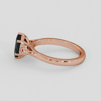 1.19 Ct. Green Sapphire Ring, 18K Rose Gold 4
