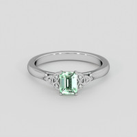 0.52 Ct. Emerald Ring, Silver 1
